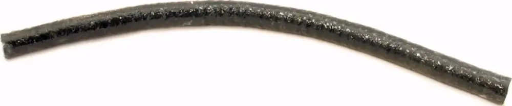 Schwarze, flexible Silikonschnur mit glatter Oberfläche, geeignet für Dichtungen. Erhältlich in verschiedenen Längen, hergestellt von der Marke Wolf.
